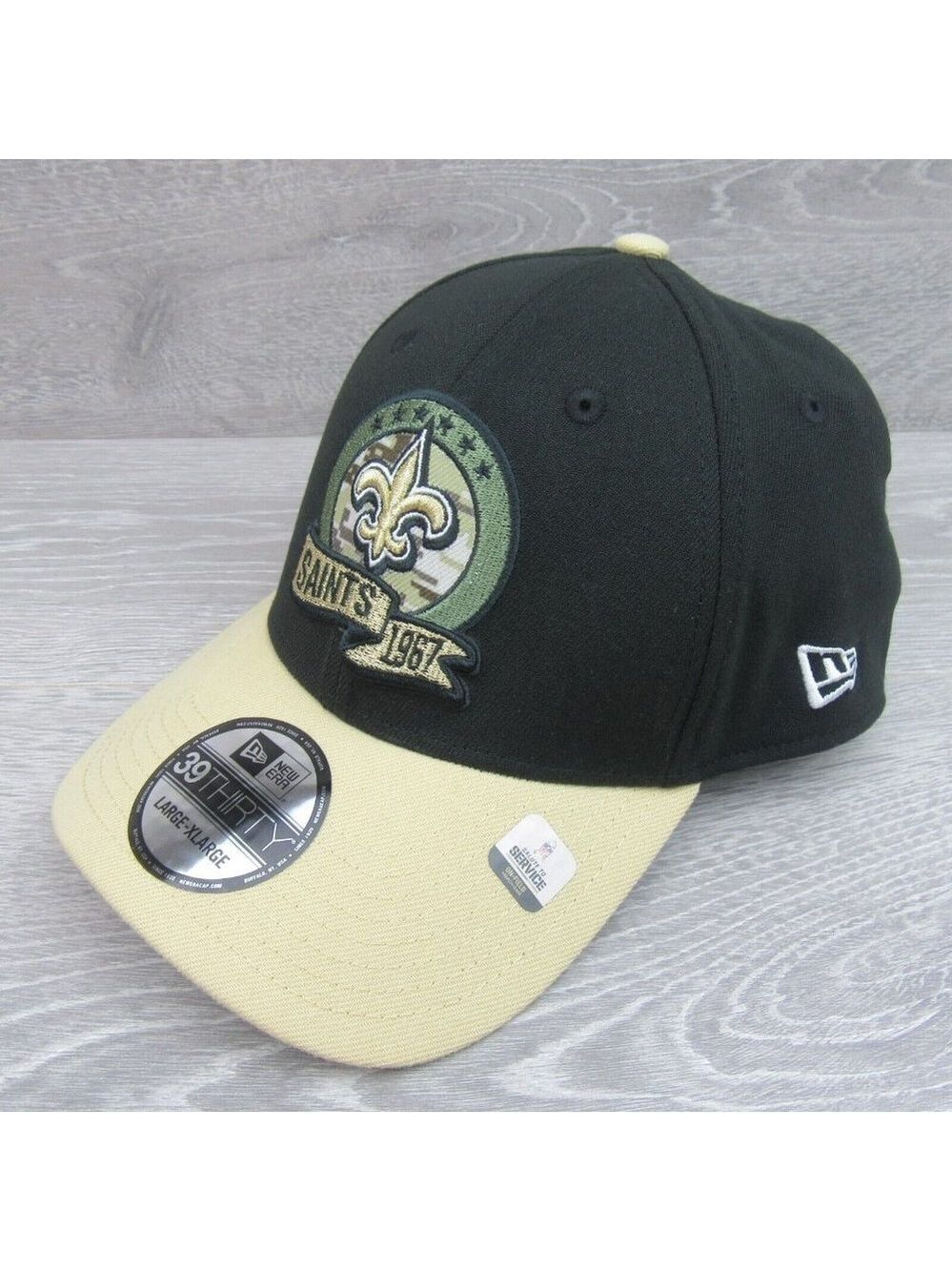 New Era 39THIRTY New Orleans Saints Salute To Service Hat Cap Size Large XL NEW - Picture 4 of 11